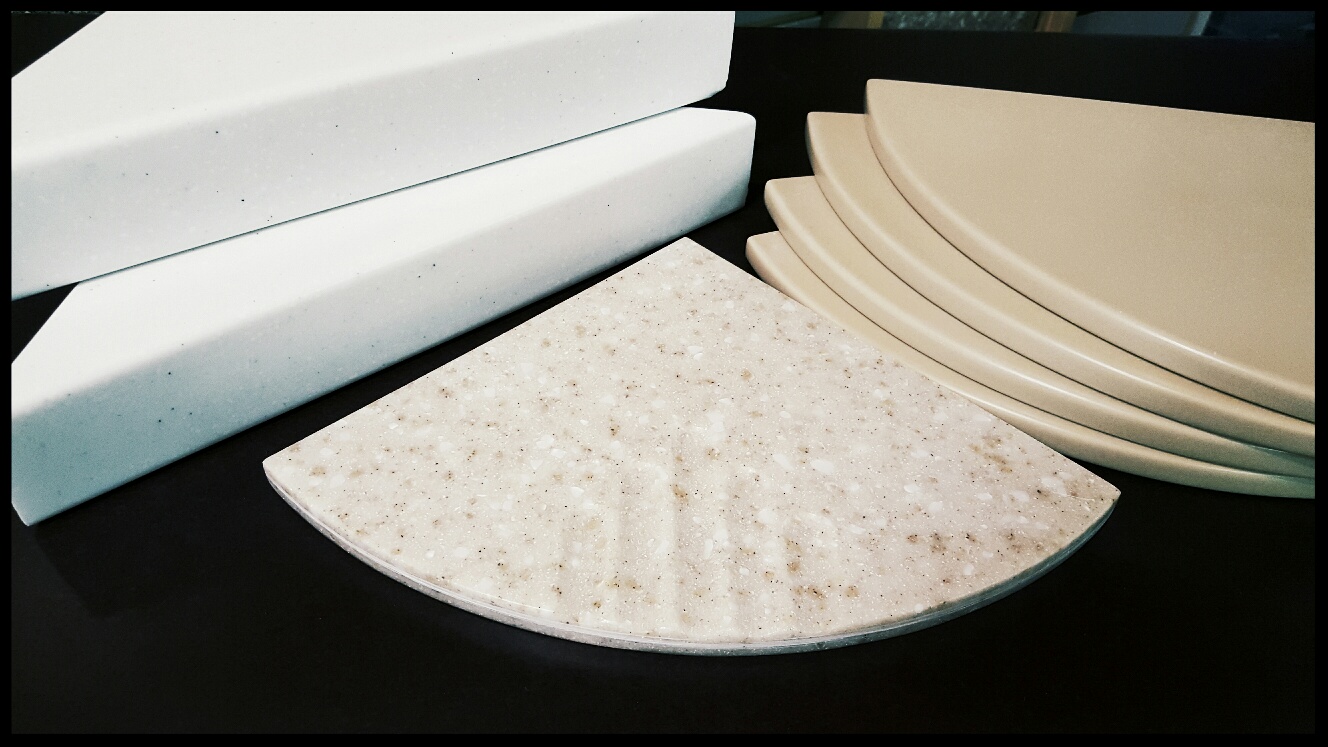 Distributor of Natural Stone Corner Shower Shelves for Condos in South  Florida